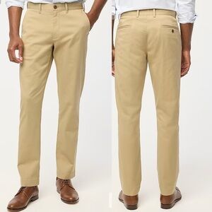 J Crew Factory Straight-Fit Flex Classic Chino Pants, Khaki, Size 32Wx32L